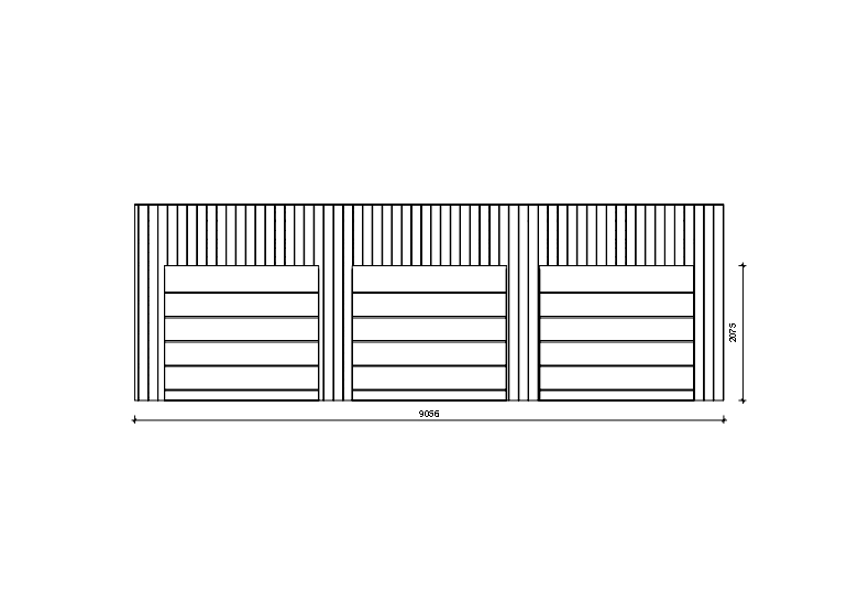 Holzgarage_Areca_9x6_mit-Sektionaltoren_PD_1