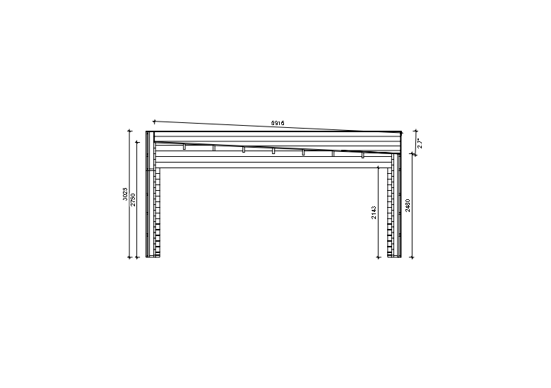 Holzgarage_Areca_9x6_mit-Sektionaltoren_PD_5