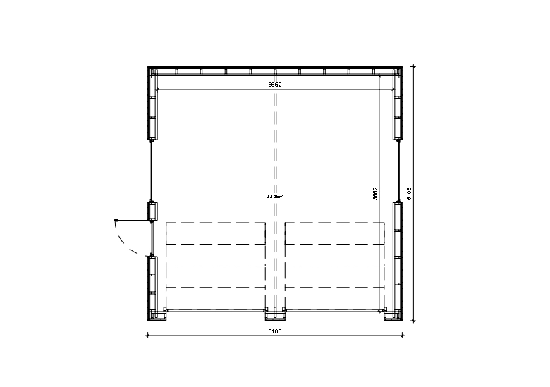 Holzgarage_Aster_6x6_mit_Sektionaltoren_PD_6