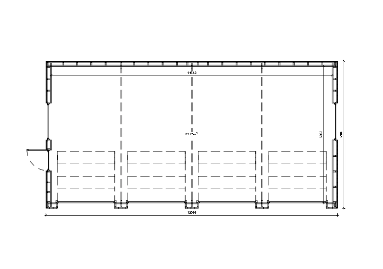 Holzgarage_Butomus_12x6_mit_Sektionaltoren_PD_6