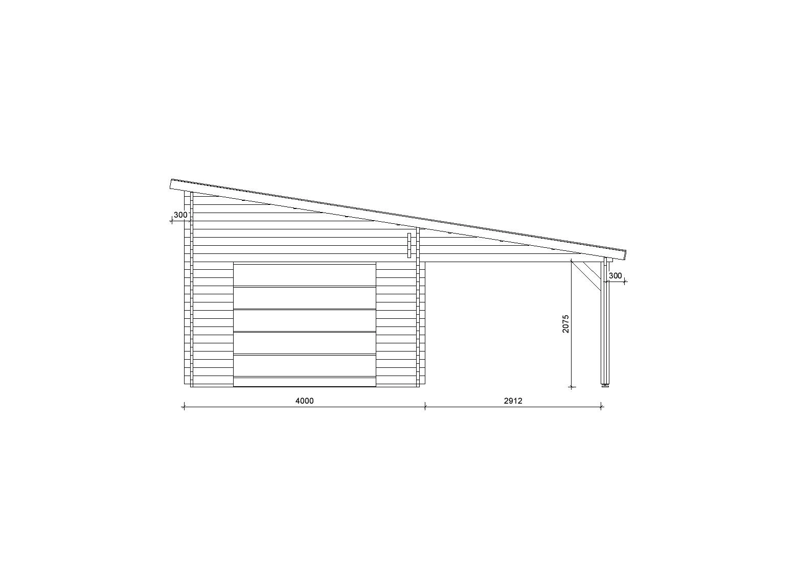 Holzgarage_Carpinus_7x6_mit_Sektionaltor_PD_1