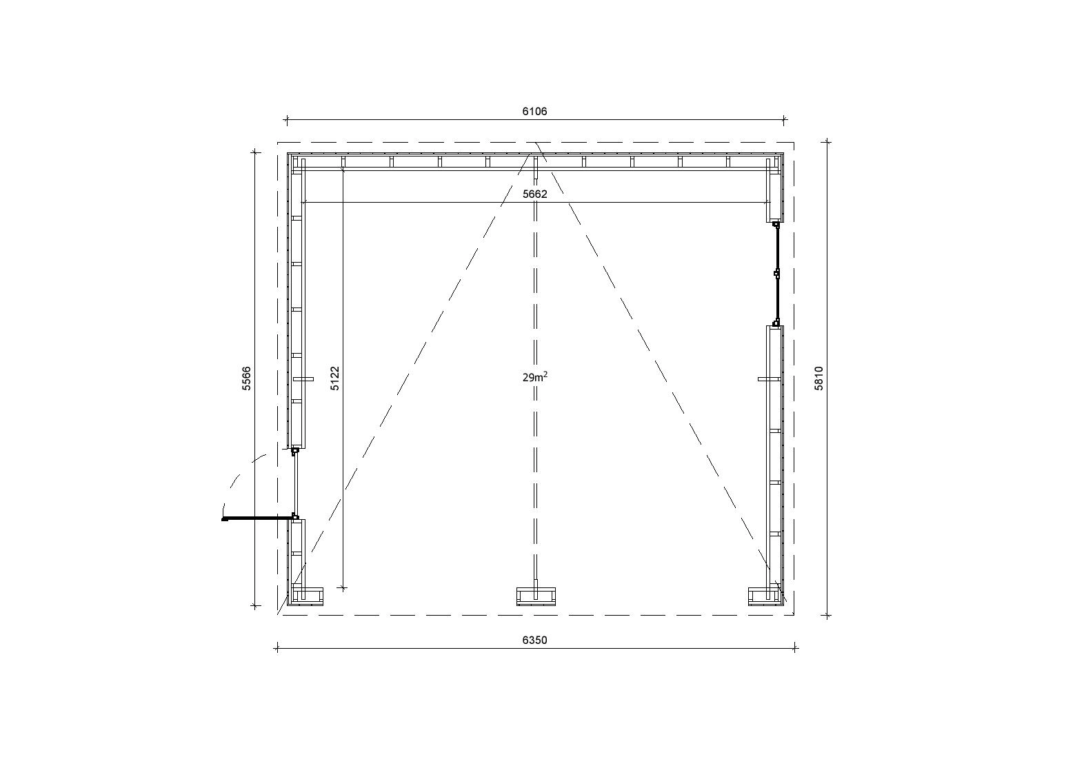 Holzgarage_Fagus_V2_CL1_6x6_mit_Sektionaltor_PD_5