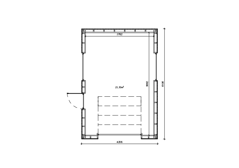 Holzgarage_Fraxinus_4x6_mit_Sektionaltor_PD_6