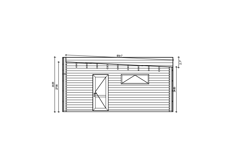 Holzgarage_Fraxinus_4x6_ohne_Tor_PD_5