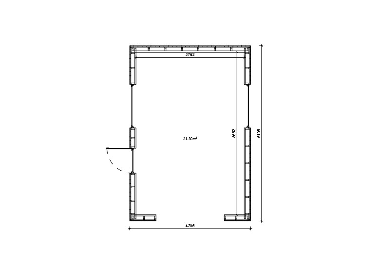 Holzgarage_Fraxinus_4x6_ohne_Tor_PD_6