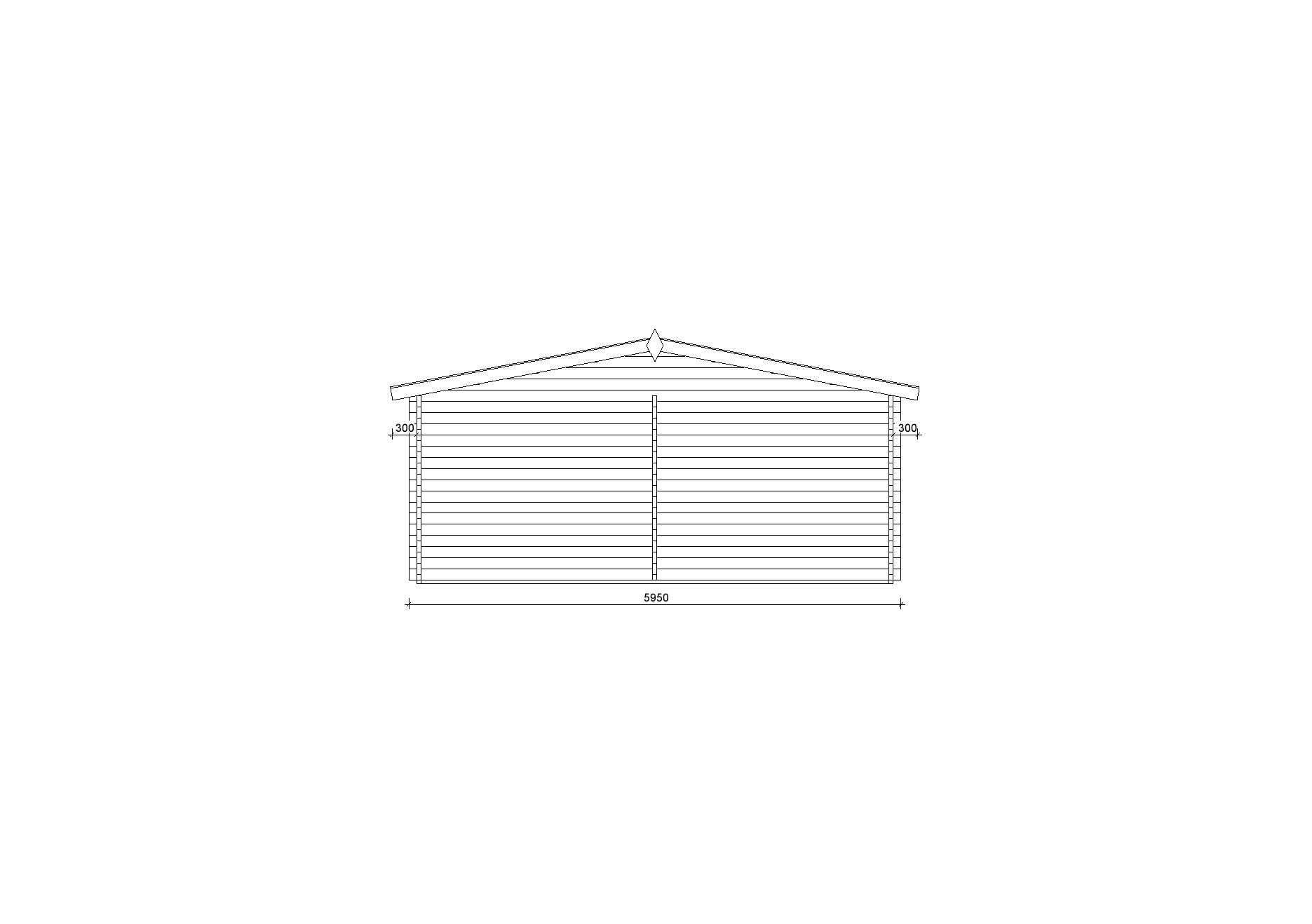 Holzgarage_Larix_6x6_mit_Sektionaltor_PD_3