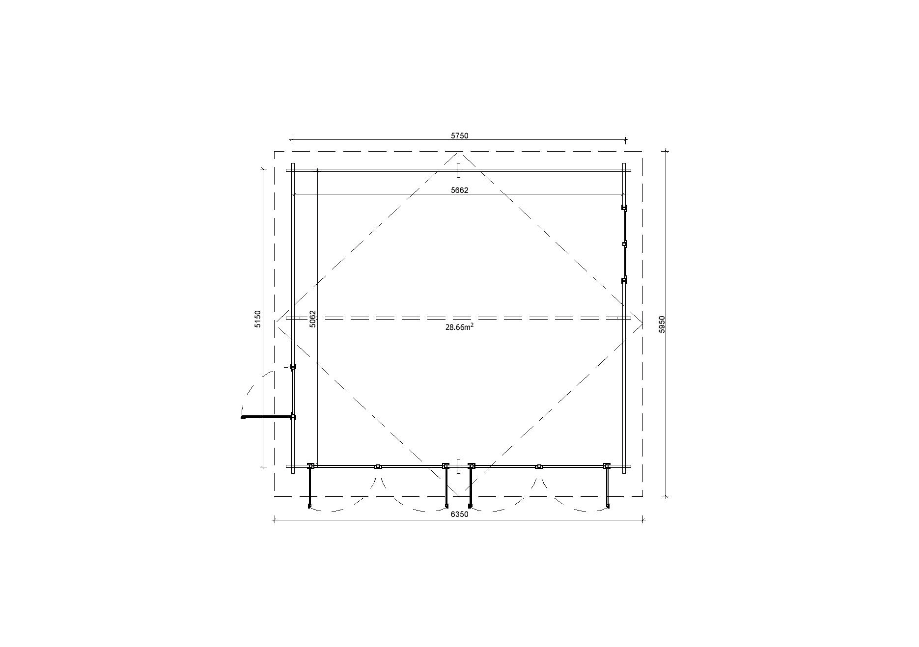 Holzgarage_Larix_V2_6x6_mit_Holztoren_PD_5