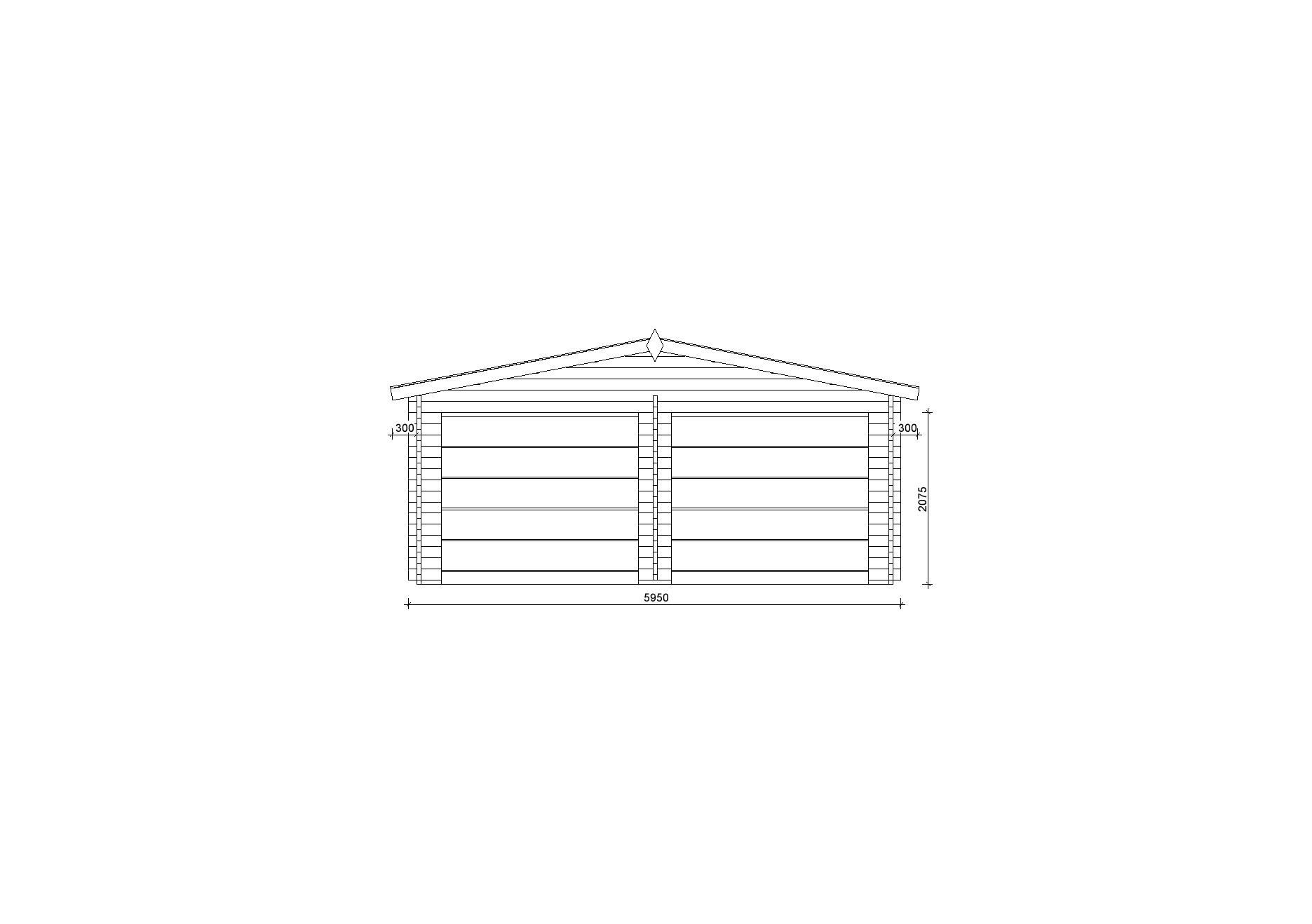 Holzgarage_Larix_V2_6x6_mit_Sektionaltoren_PD_1