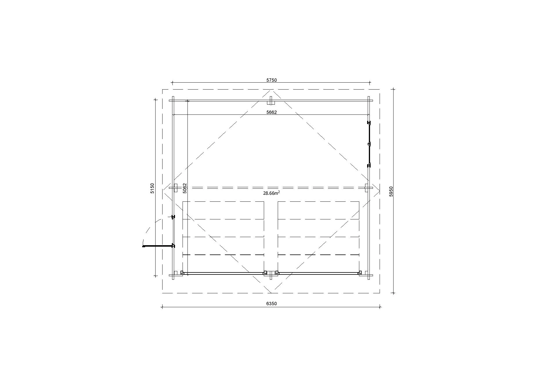 Holzgarage_Larix_V2_6x6_mit_Sektionaltoren_PD_6