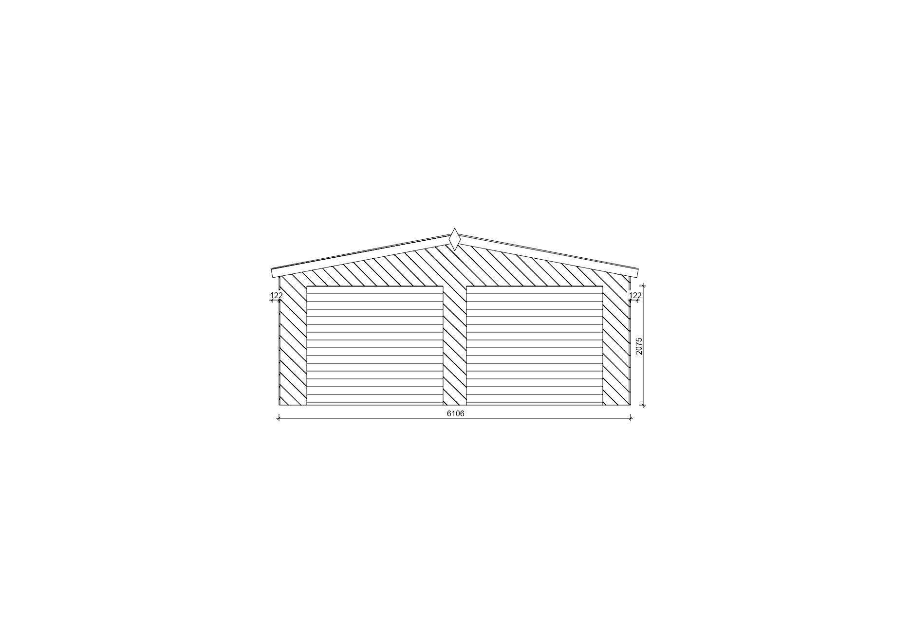 Holzgarage_Larix_V2_mit_Holzverkleidung_6x6_PD_1