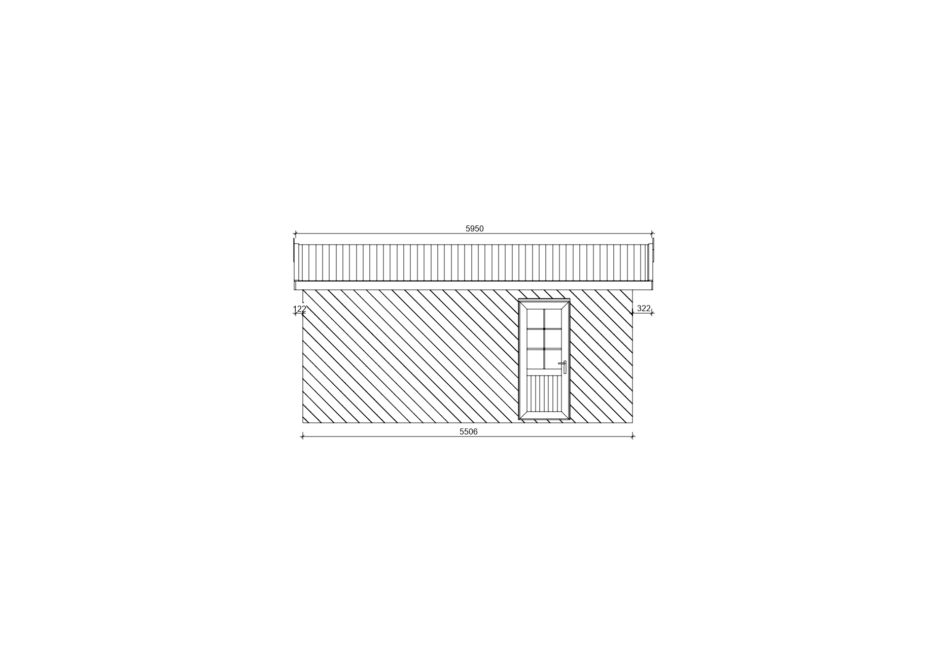 Holzgarage_Larix_V2_mit_Holzverkleidung_6x6_PD_4