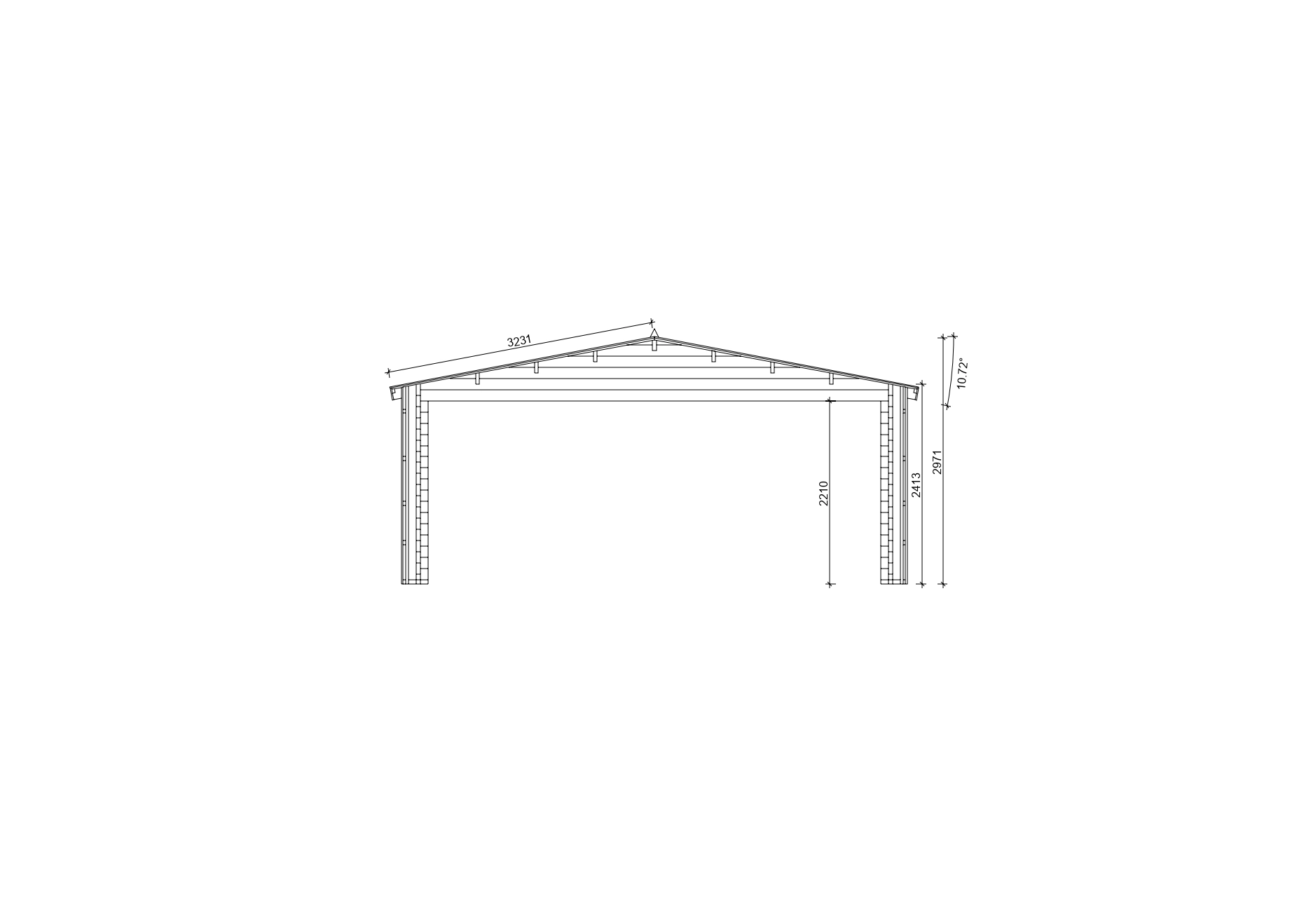Holzgarage_Larix_V2_mit_Holzverkleidung_6x6_PD_6