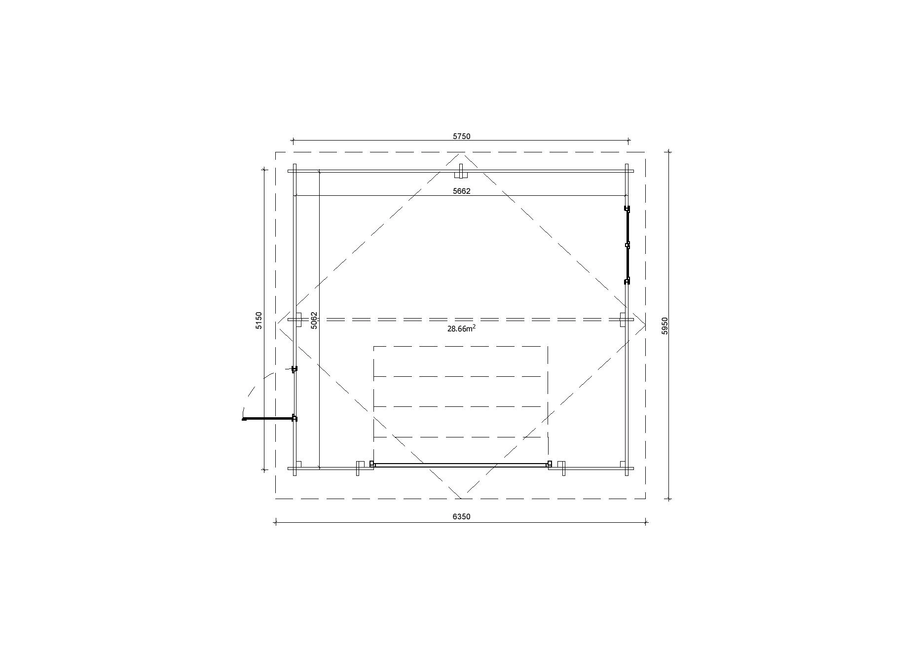 Holzgarage_Larix_V3_6x6_mit_Sektionaltor_PD_5