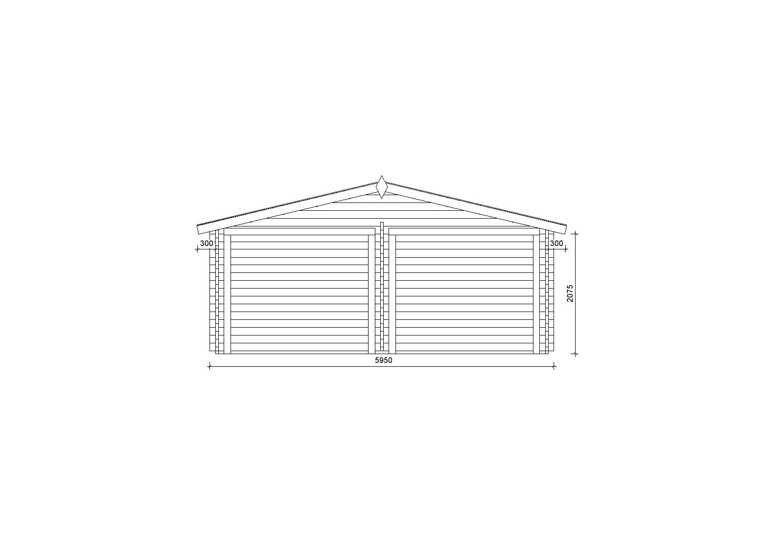 Holzgarage_Laurus_6x9_ohne_Tore_PD_1