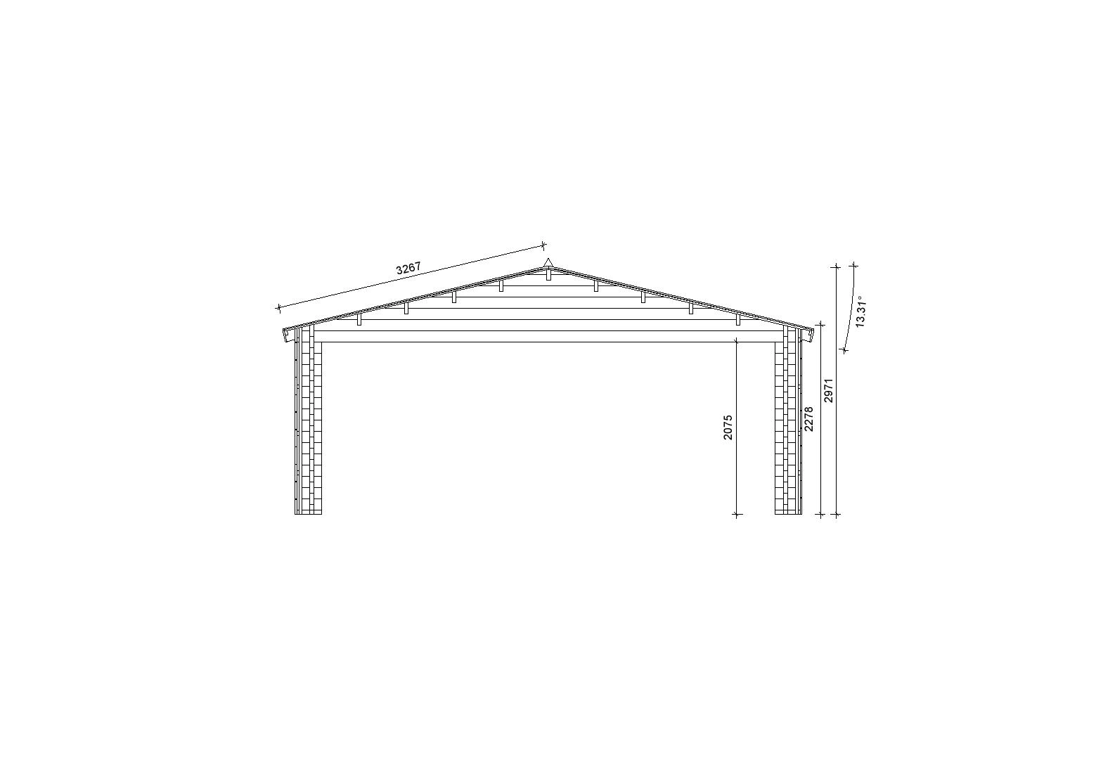 Holzgarage_Laurus_CL3_6x9_ohne_Tore_PD_6