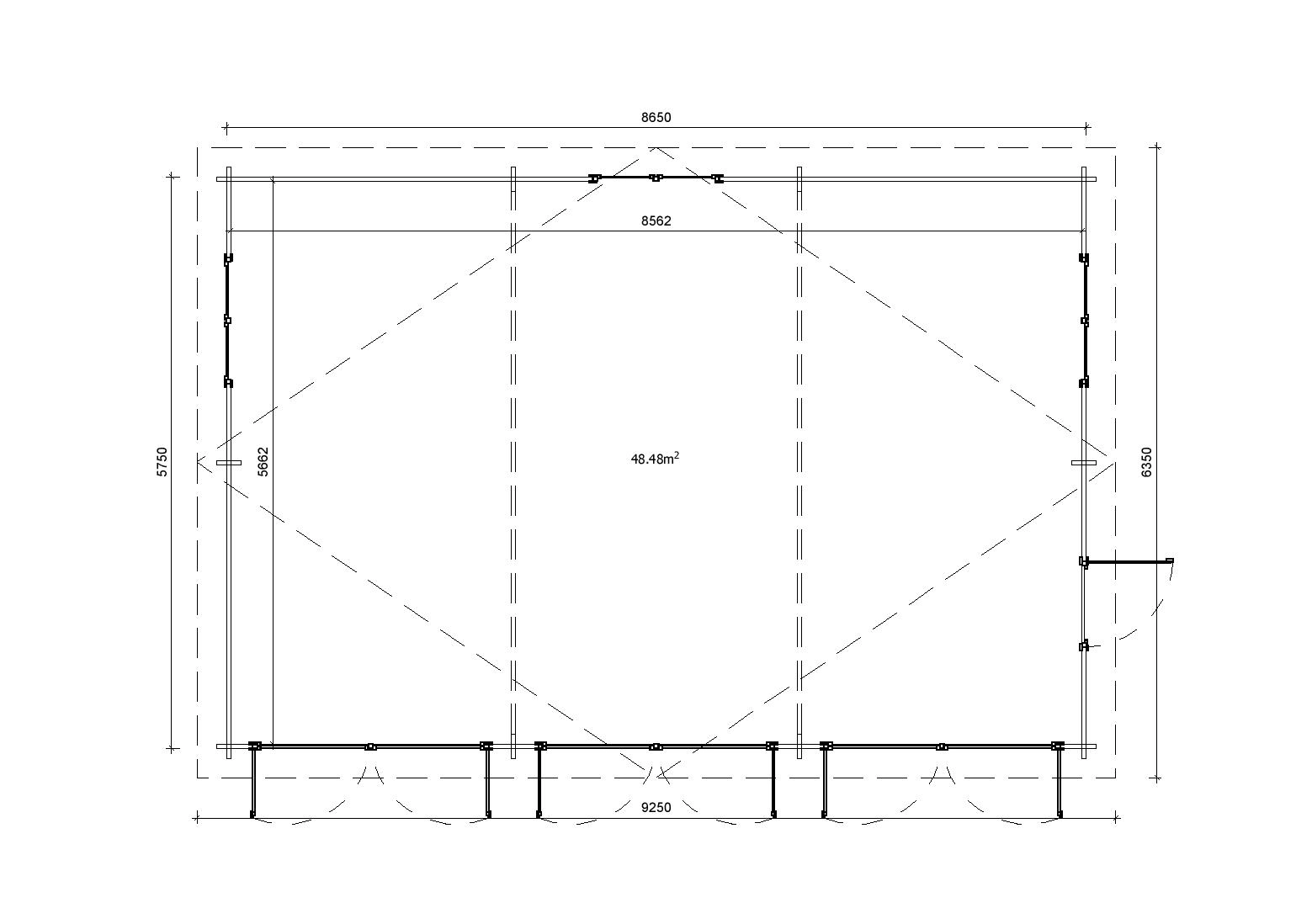 Holzgarage_Picea_9x6_mit_Holztoren_PD_5