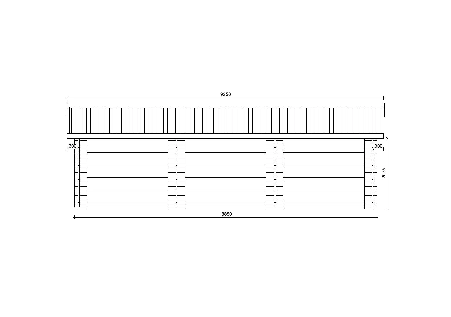 Holzgarage_Picea_9x6_mit_Sektionaltoren_PD_1