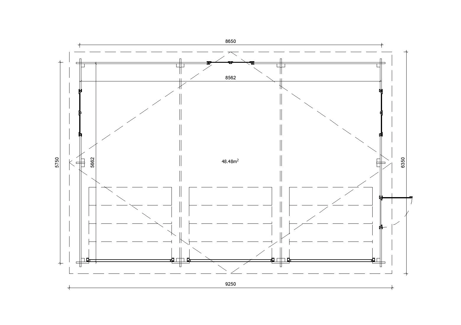 Holzgarage_Picea_9x6_mit_Sektionaltoren_PD_5