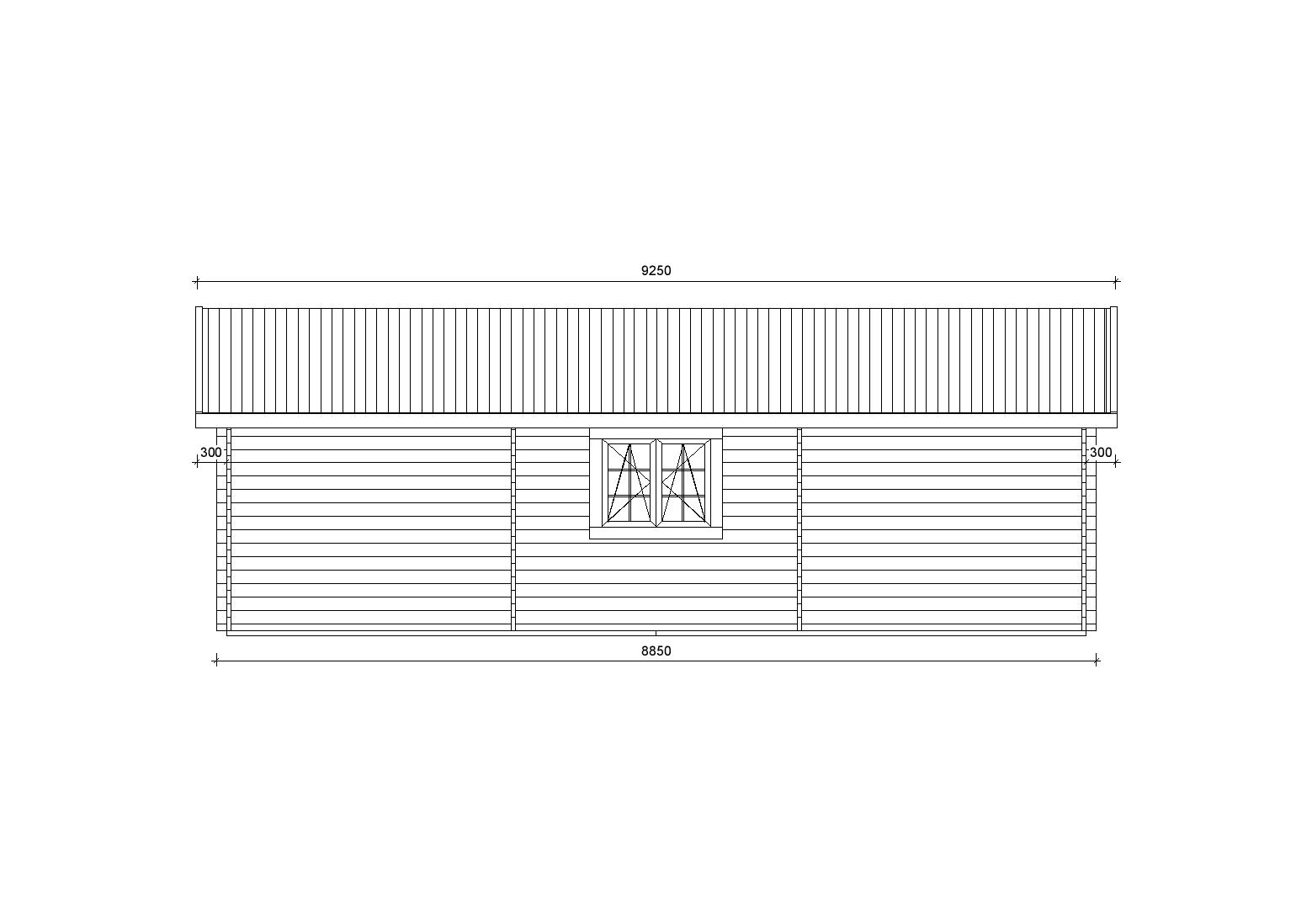 Holzgarage_Pinus_9x6_mit_Holztoren_PD_3