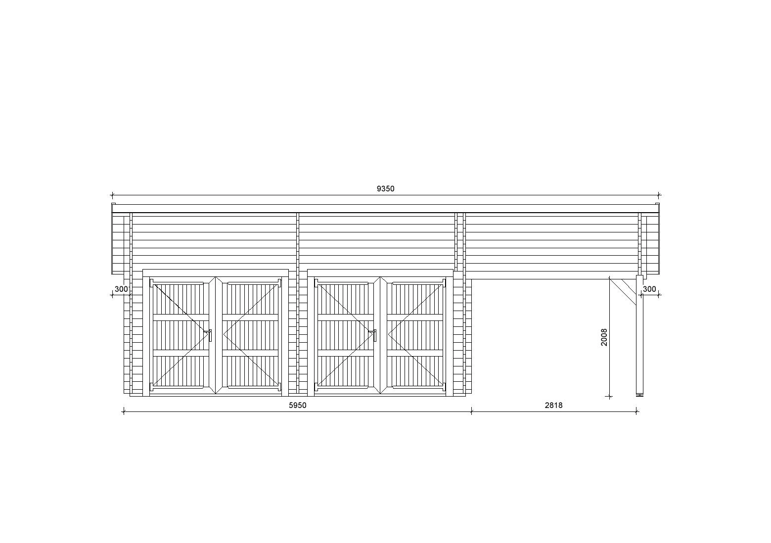 Holzgarage_Platanus_9x6_mit_Holztoren_PD_1