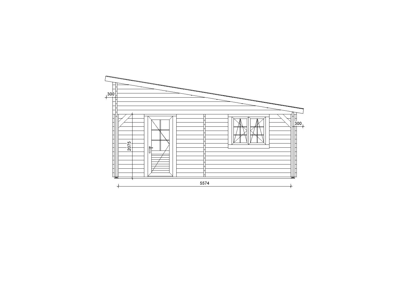 Holzgarage_Platanus_9x6_mit_Holztoren_PD_2
