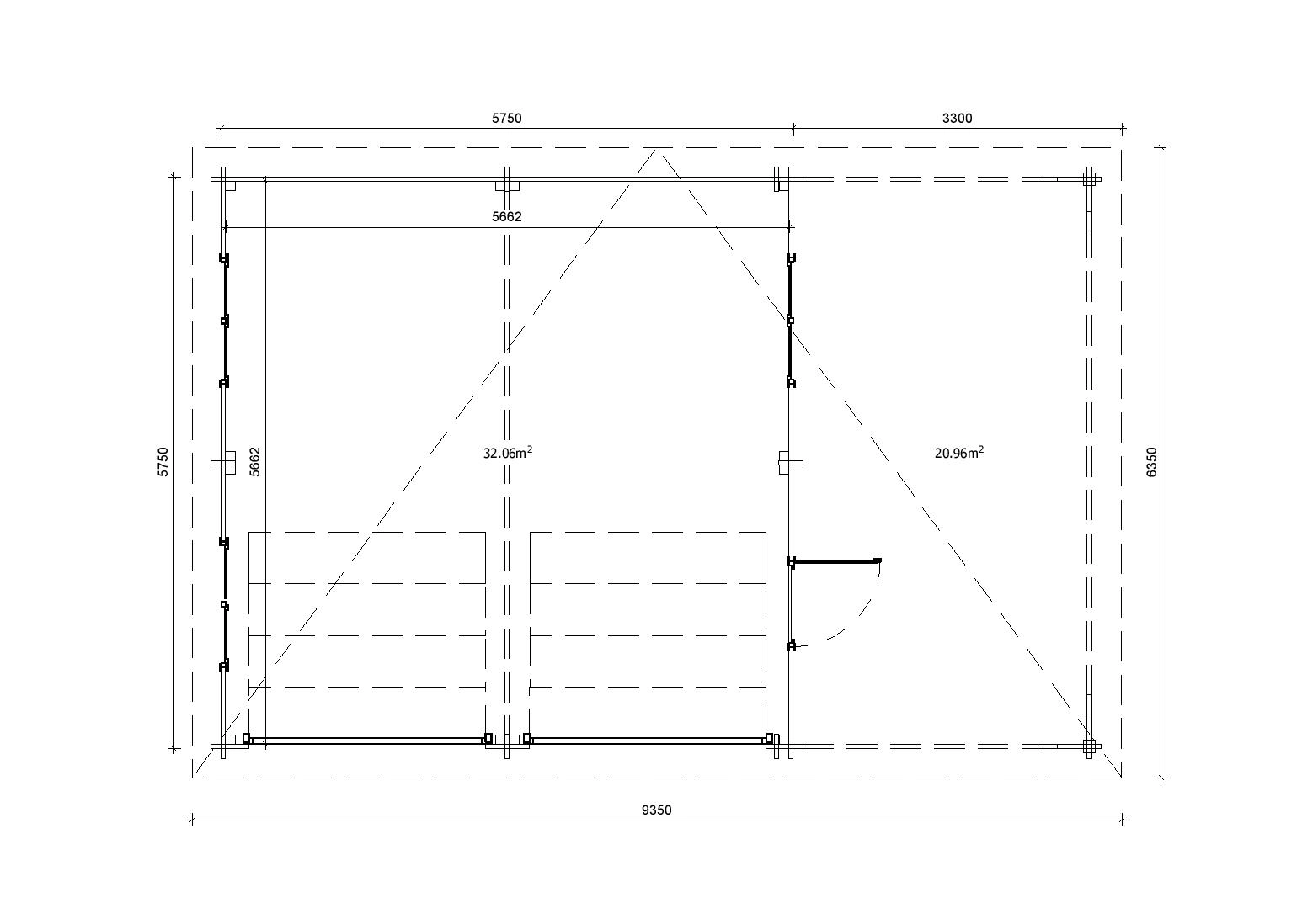 Holzgarage_Platanus_9x6_mit_Sektionaltoren_PD_5