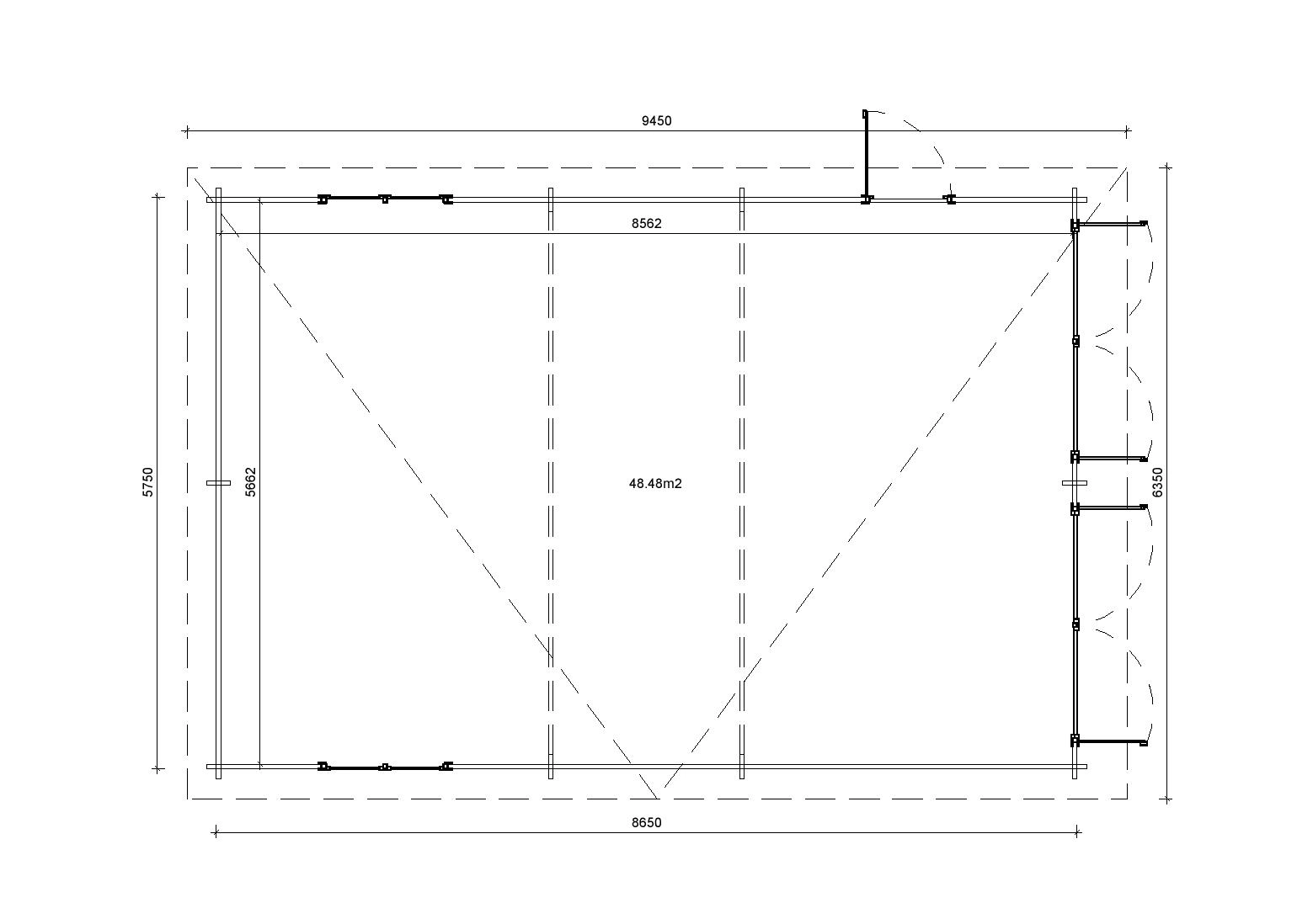 Holzgarage_Populus_6x9_mit_Holztoren_PD_5