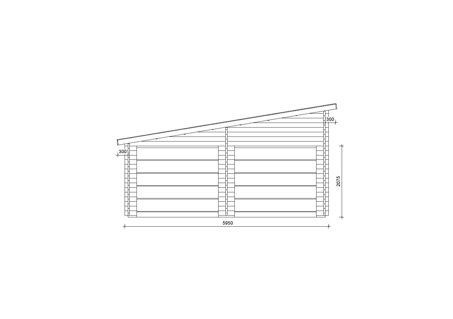 Holzgarage_Populus_6x9_mit_Sektionaltoren_PD_1