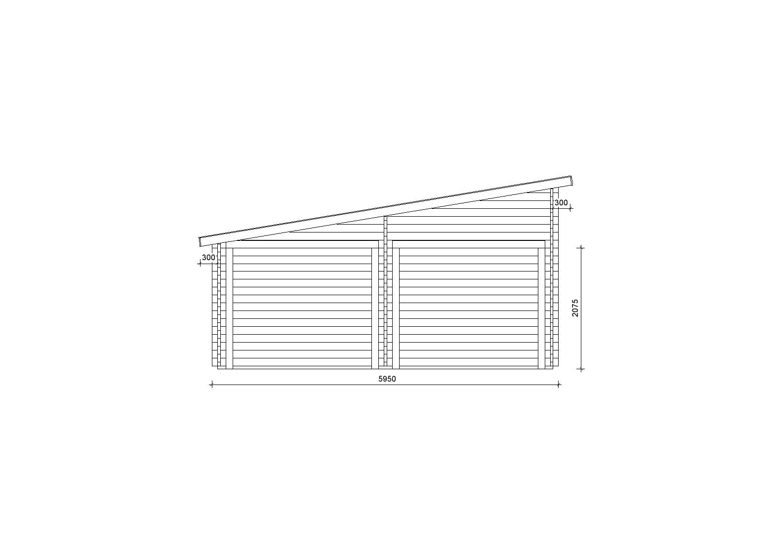Holzgarage_Populus_6x9_ohne_Tore_PD_1