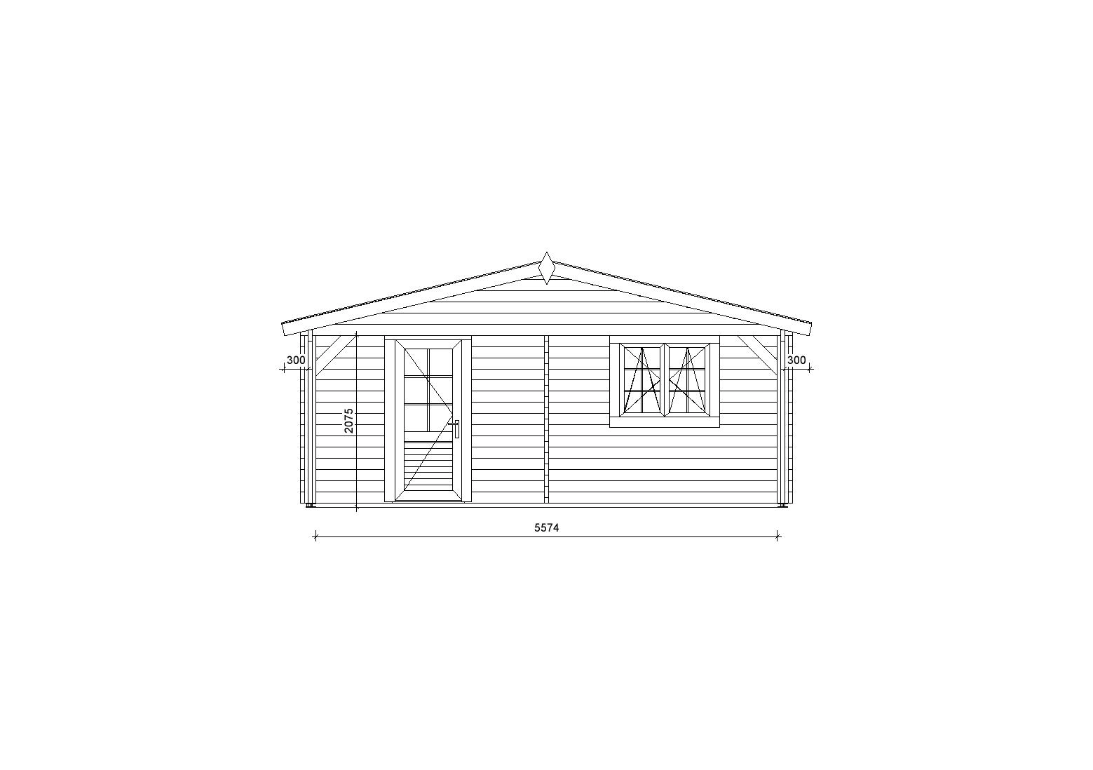 Holzgarage_Prunus_9x6_mit_Sektionaltoren_PD_2
