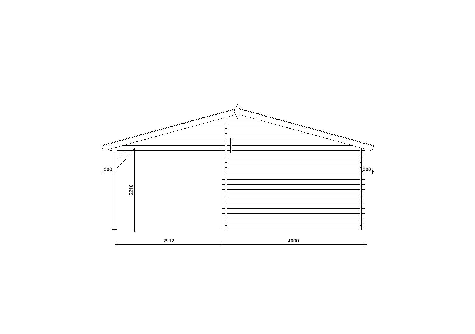 Holzgarage_Quercus_7x6_mit_Sektionaltor_PD_3