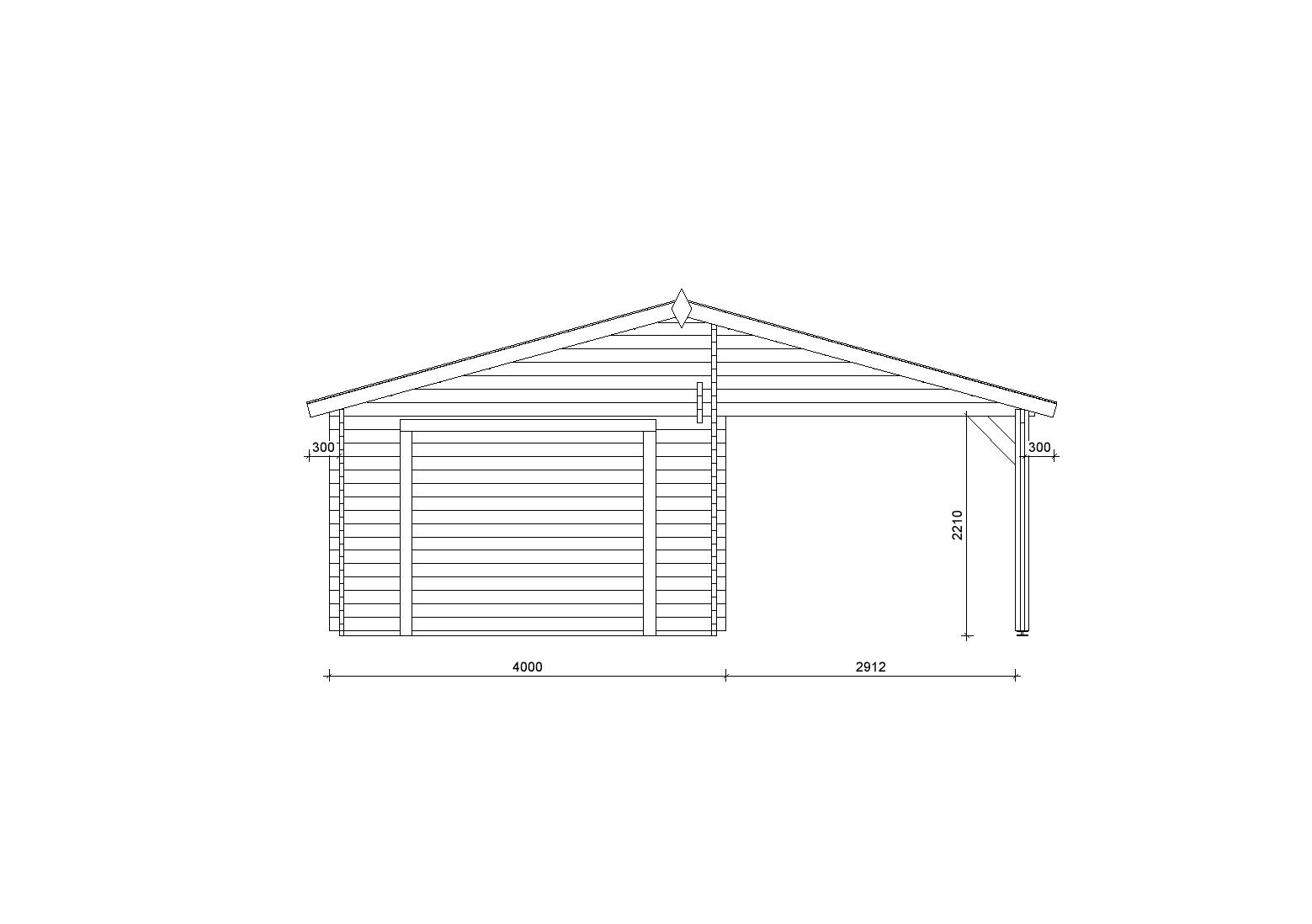 Holzgarage_Quercus_7x6_ohne_Tor_PD_1