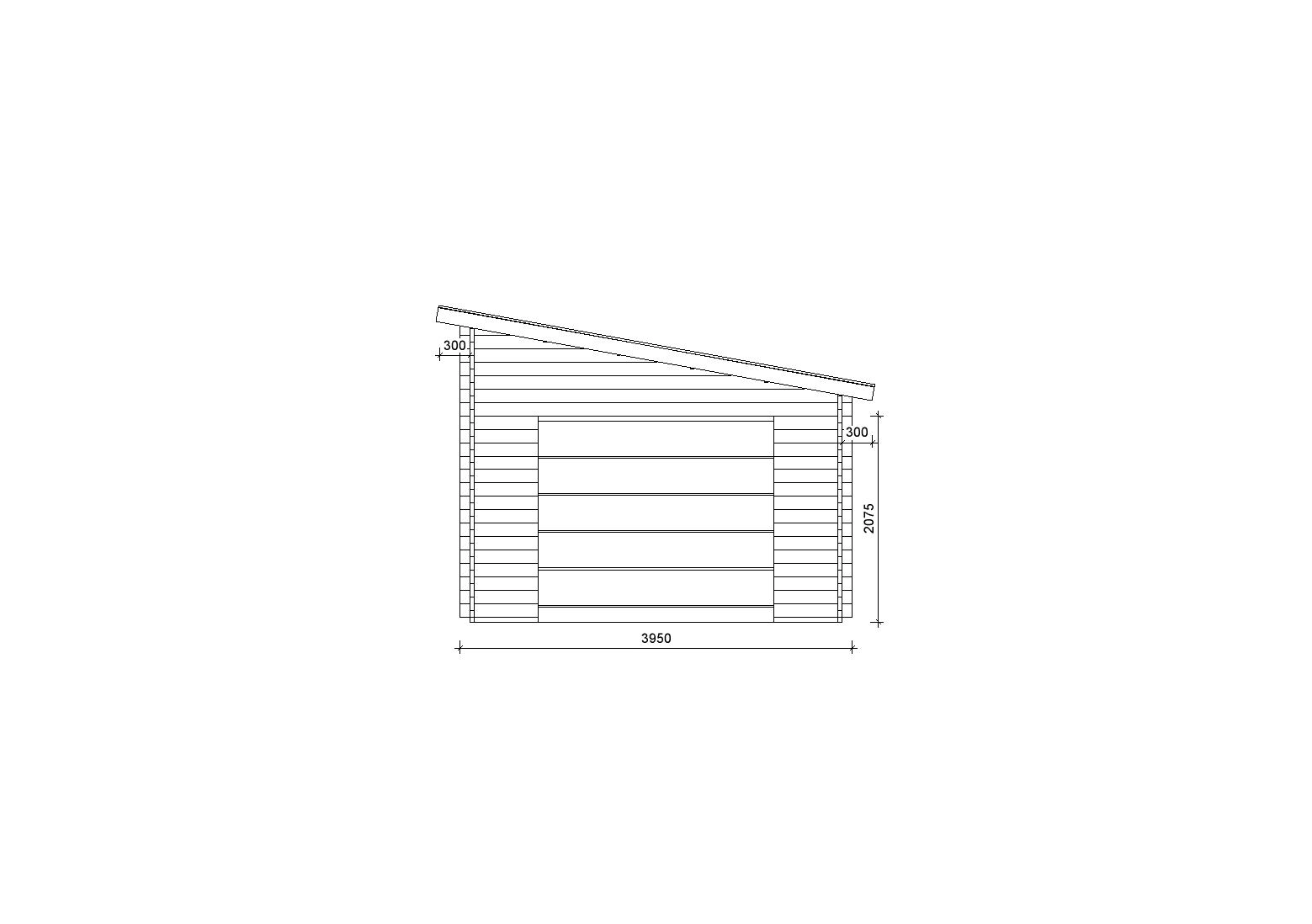Holzgarage_Sorbus_4x6_mit_Sektionaltor_PD_1