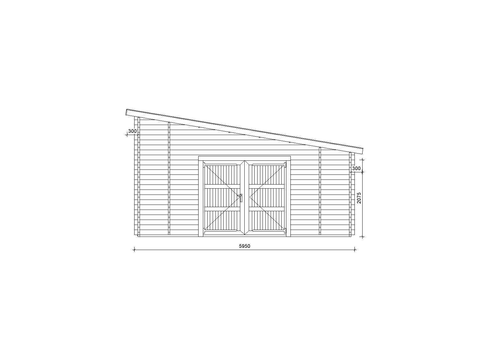 Holzgarage_Taxus_4x6_mit_Holztor_PD_1