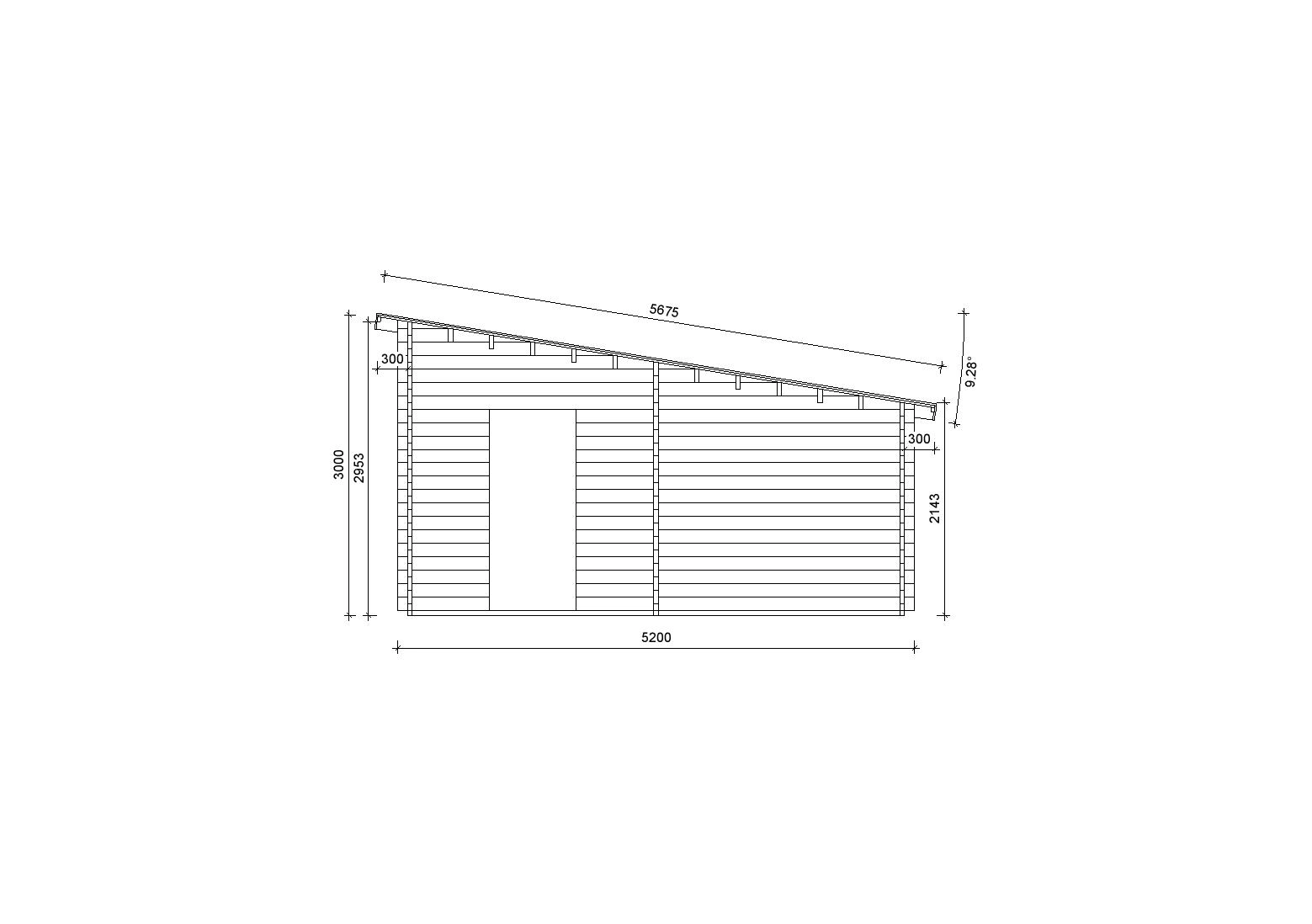 Holzgarage_Tilia_4x6_ohne_Tor_PD_6