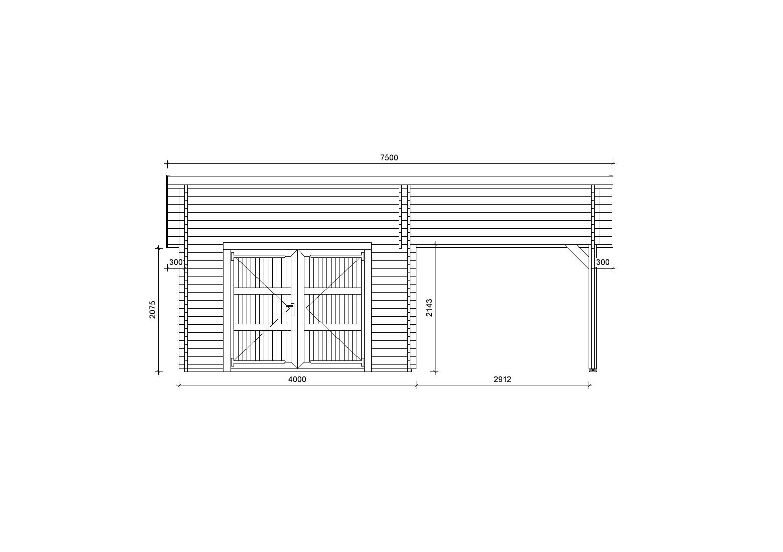 Holzgarage_Ulmus_7x6_mit_Holztor_PD_1