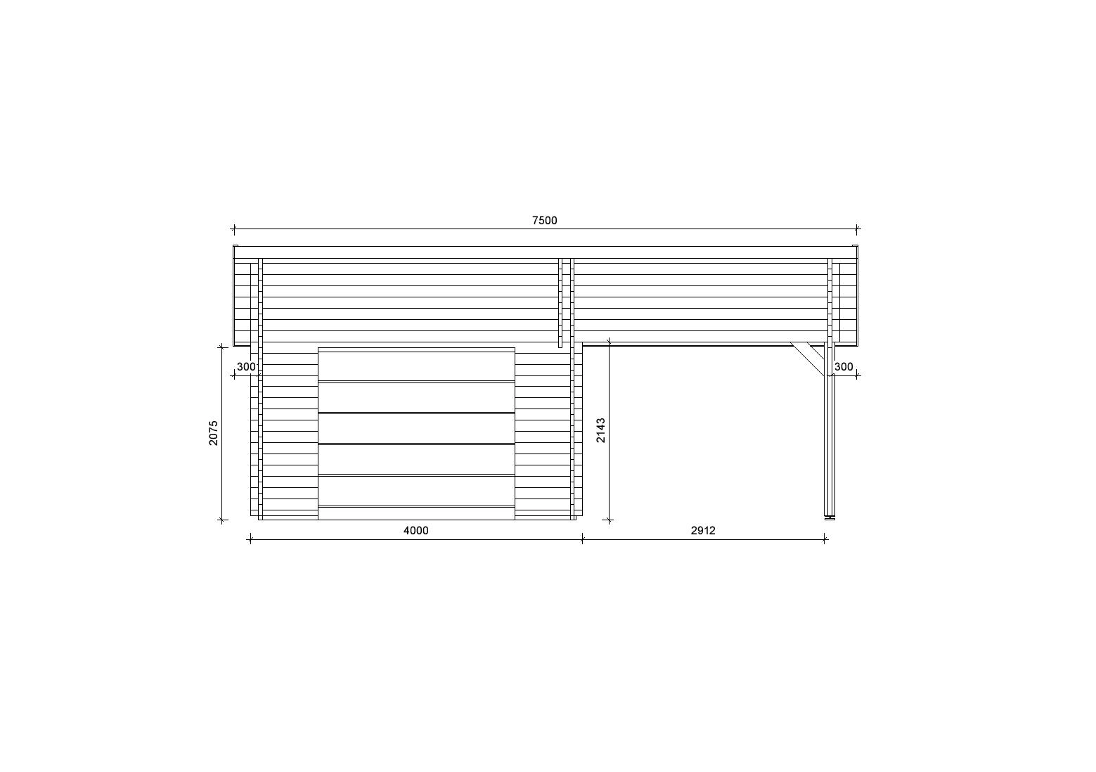 Holzgarage_Ulmus_7x6_mit_Sektionaltor_PD_1