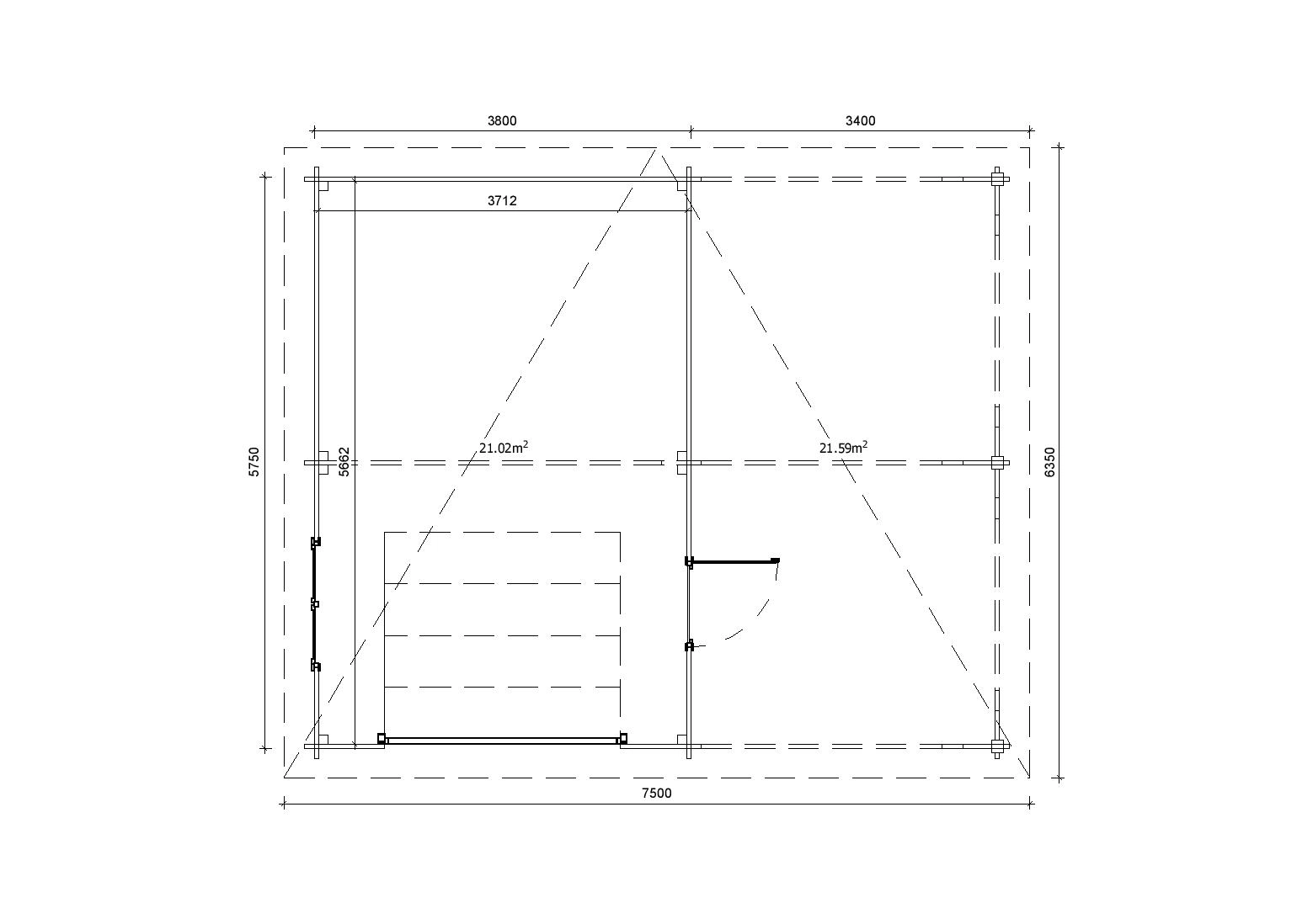 Holzgarage_Ulmus_7x6_mit_Sektionaltor_PD_5