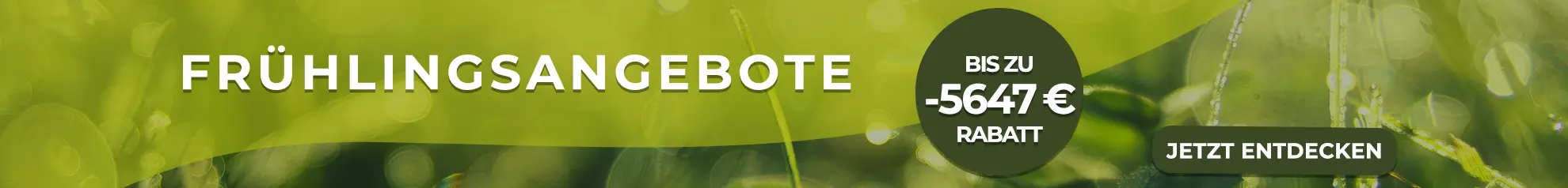 Werbebanner für Fruhlingsangeboter