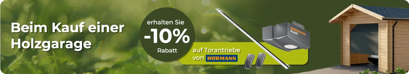 Werbebanner: 10% auf Torantriebe von Hörmann Werbebanner: 10% auf Torantriebe von Hörmann