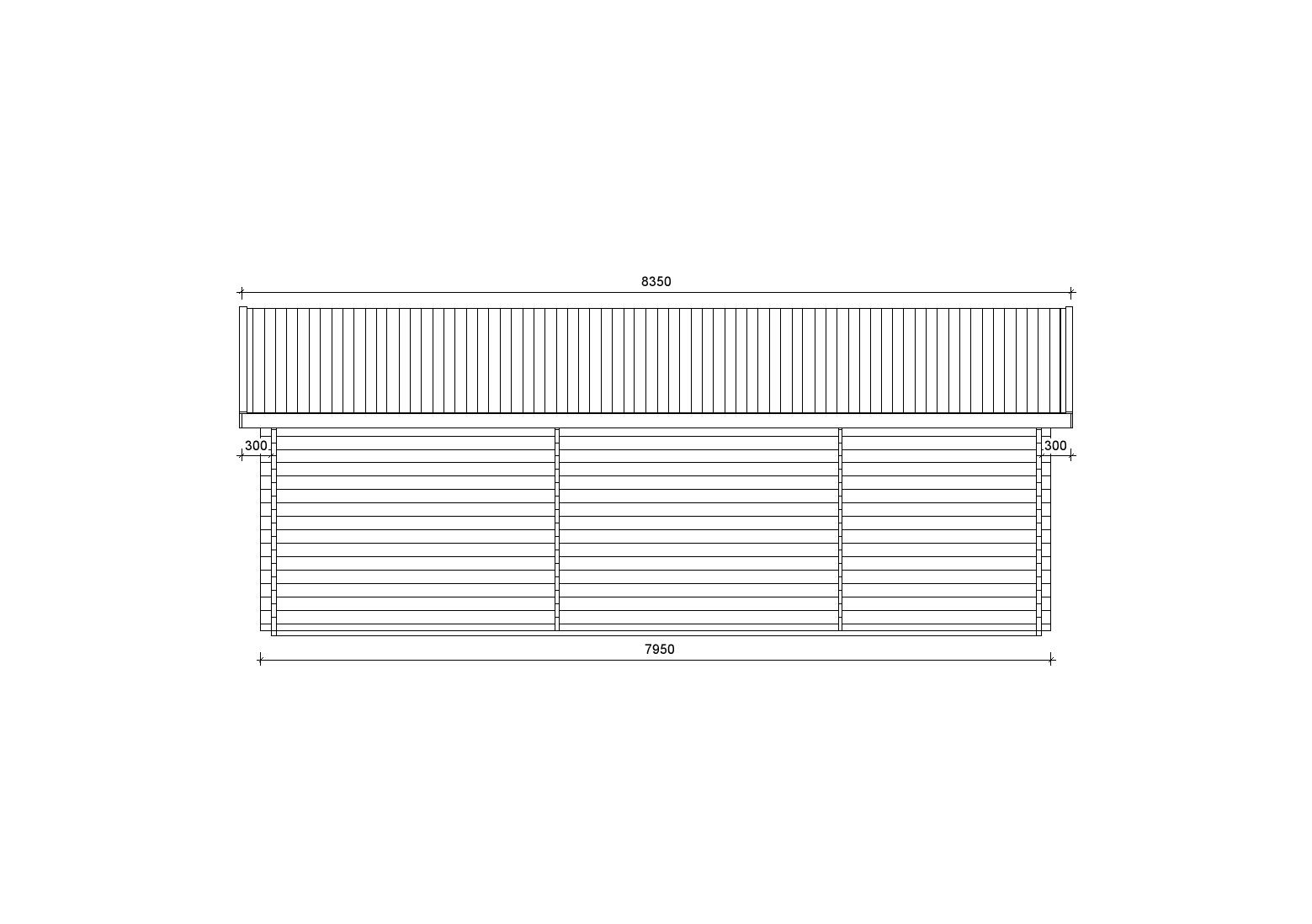 Holzgarage_Abies_8x6_mit_Holztoren_PD_3