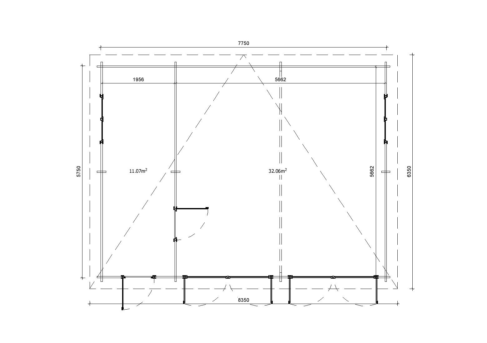 Holzgarage_Abies_8x6_mit_Holztoren_PD_5