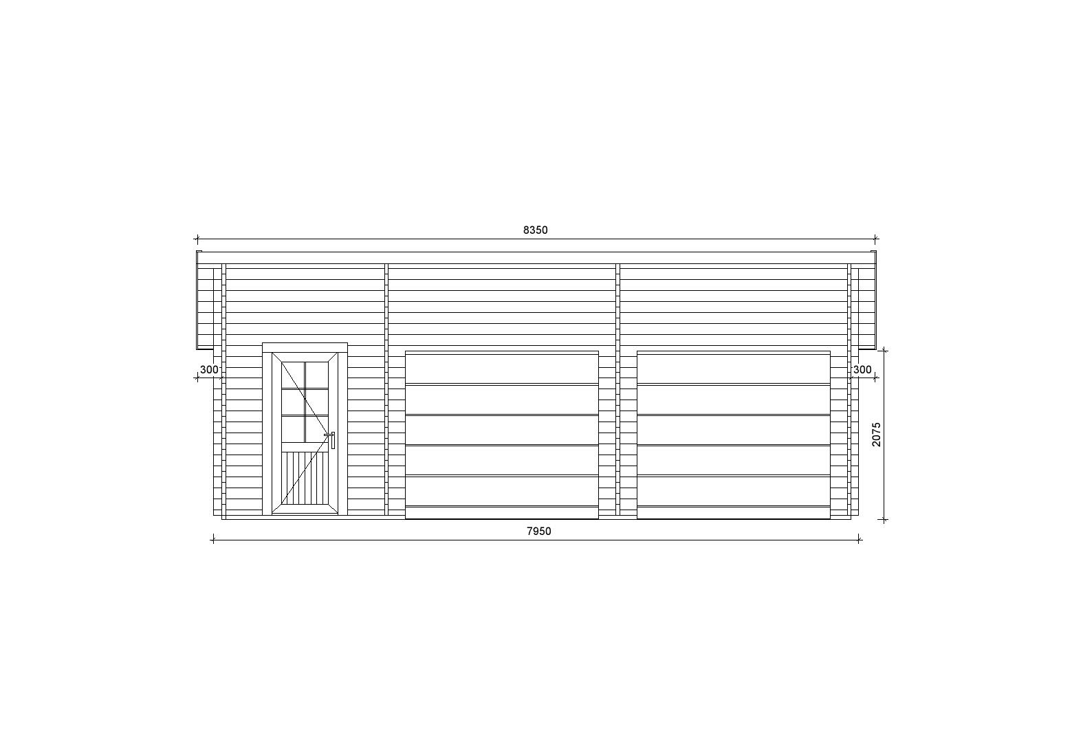Holzgarage_Abies_8x6_mit_Sektionaltoren_PD_1