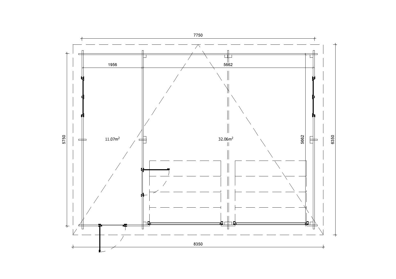 Holzgarage_Abies_8x6_mit_Sektionaltoren_PD_5