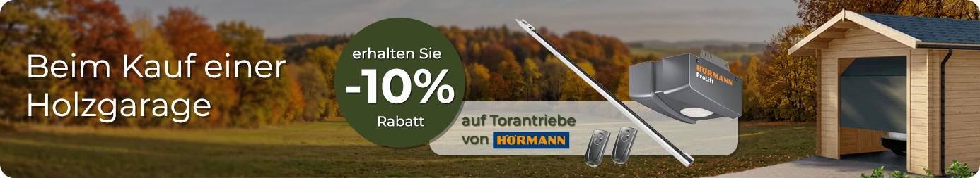 Werbebanner: 10% auf Torantriebe von Hörmann Werbebanner: 10% auf Torantriebe von Hörmann