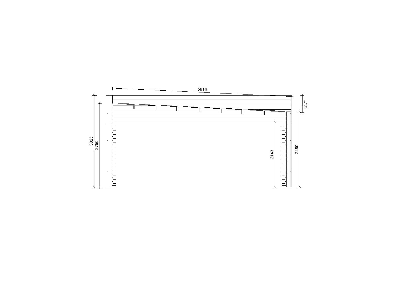 Holzgarage_Areca_9x6_mit-Sektionaltoren_PD_6