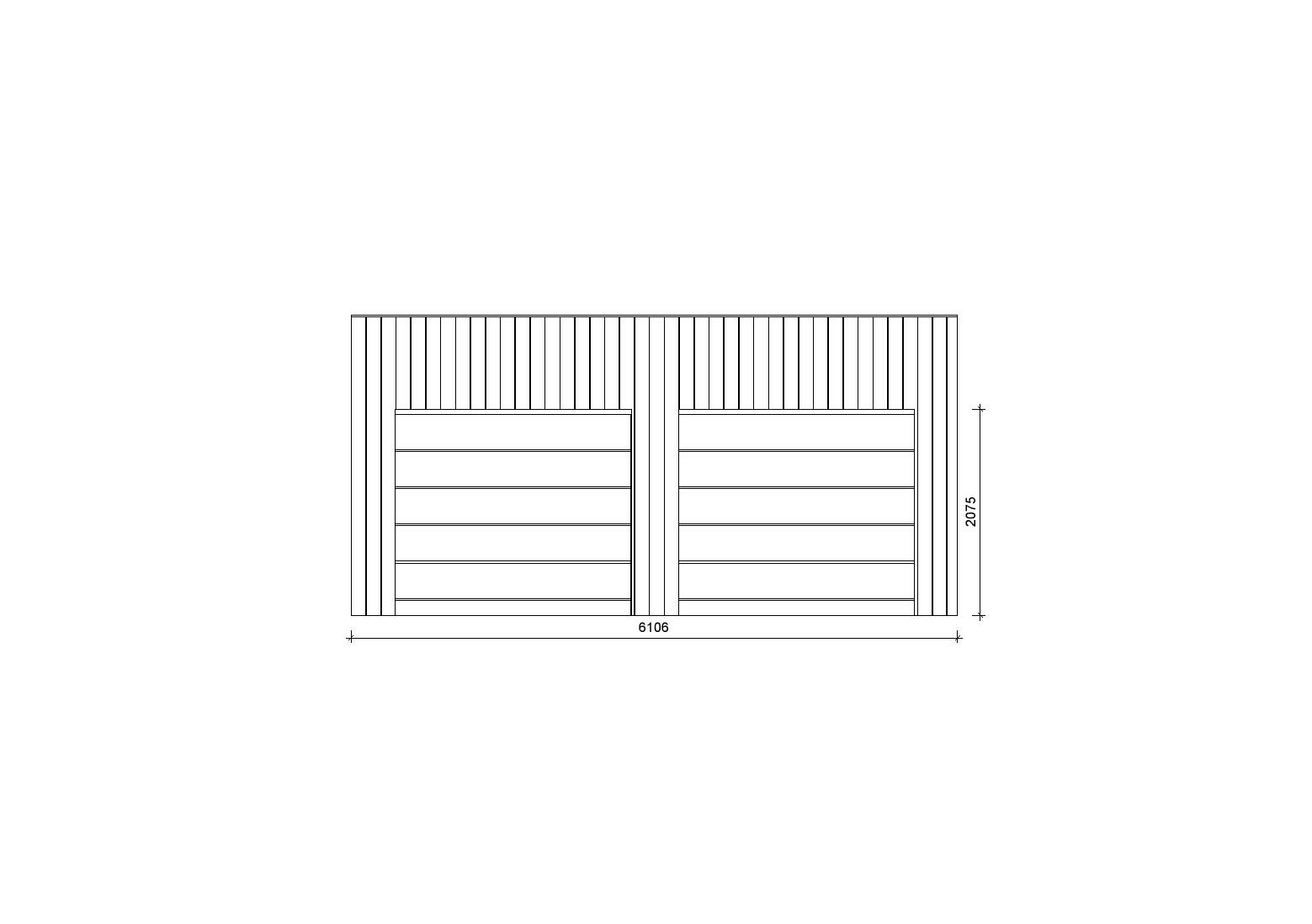 Holzgarage_Aster_6x6_mit_Sektionaltoren_PD_1