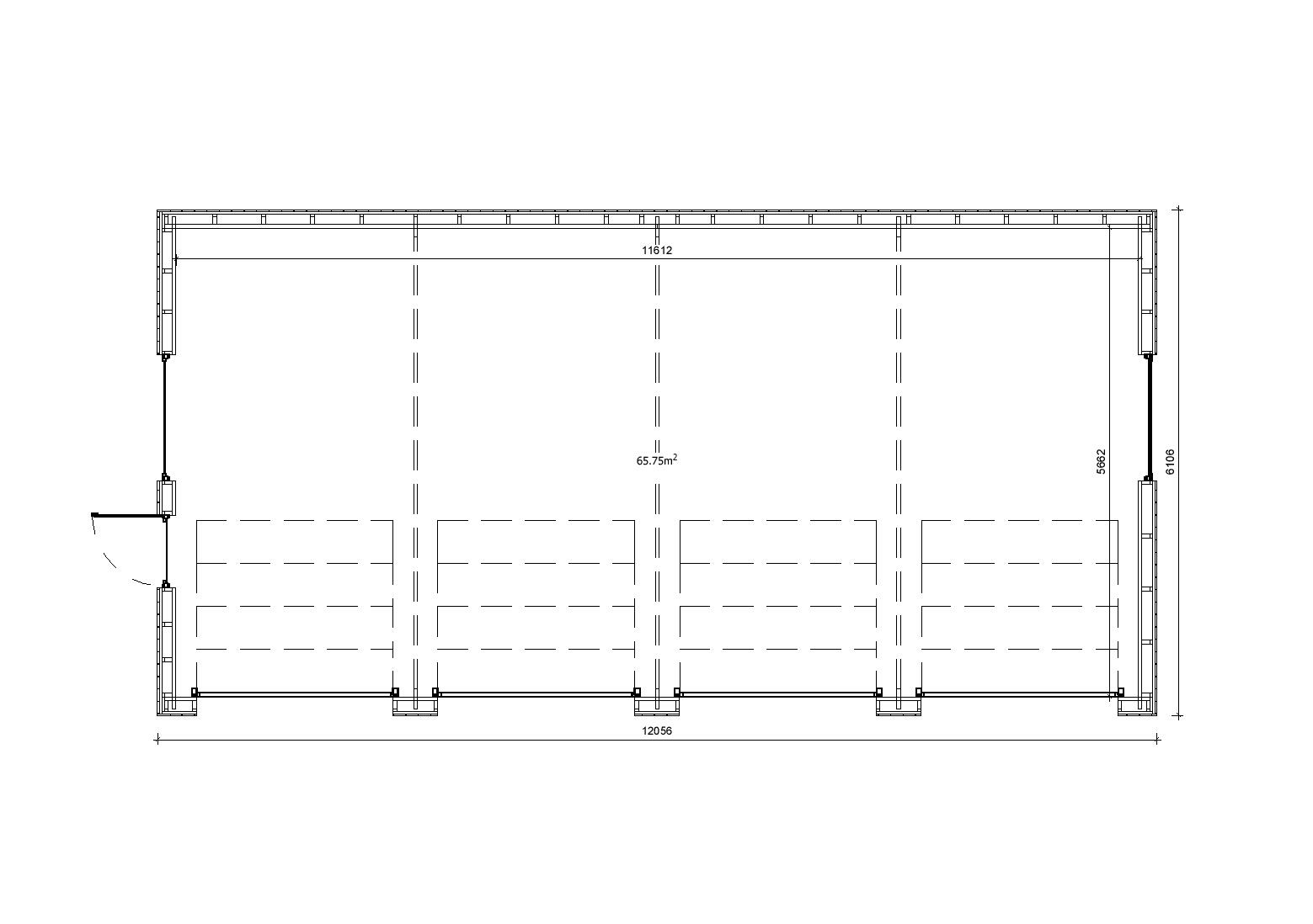 Holzgarage_Butomus_12x6_mit_Sektionaltoren_PD_5
