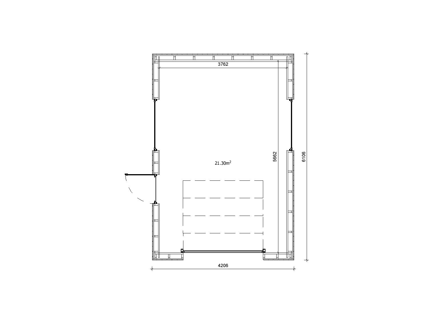 Holzgarage_Fraxinus_4x6_mit_Sektionaltor_PD_5