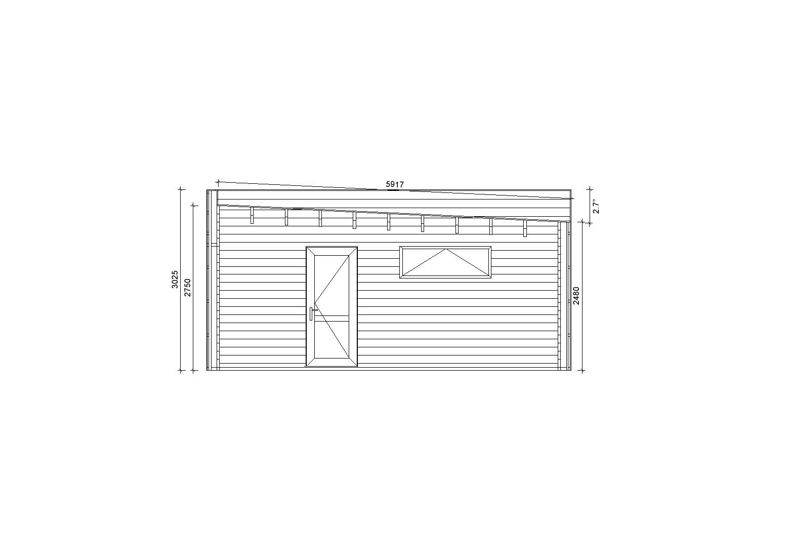 Holzgarage_Fraxinus_4x6_ohne_Tor_PD_6